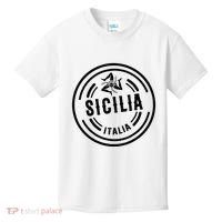 Sicilia Flag Sicily Palermo Italy Kids T-Shirt thumb 0