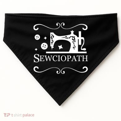 Sewciopath Funny Sewing Lover USA-Made Doggie Bandana