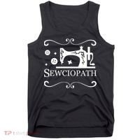 Sewciopath Funny Sewing Lover Tank Top thumb 0