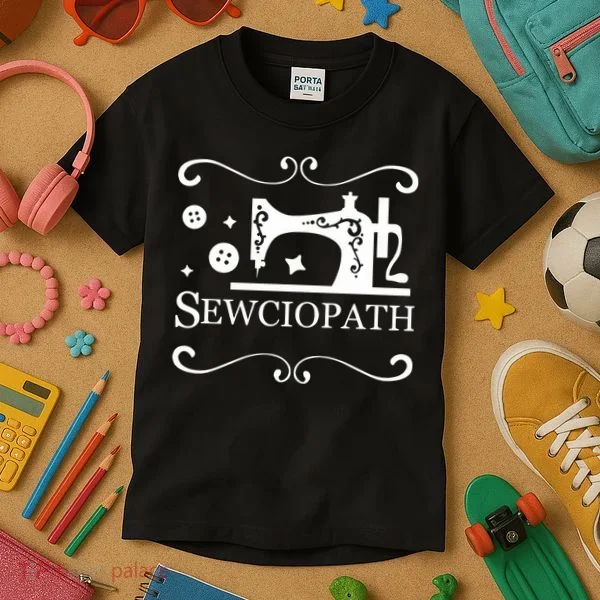 Sewciopath Funny Sewing Lover Kids T-Shirt
