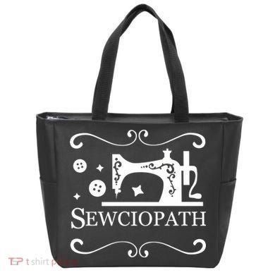 Sewciopath Funny Sewing Lover Tote Bag
