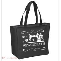 Sewciopath Funny Sewing Lover Tote Bag thumb 2