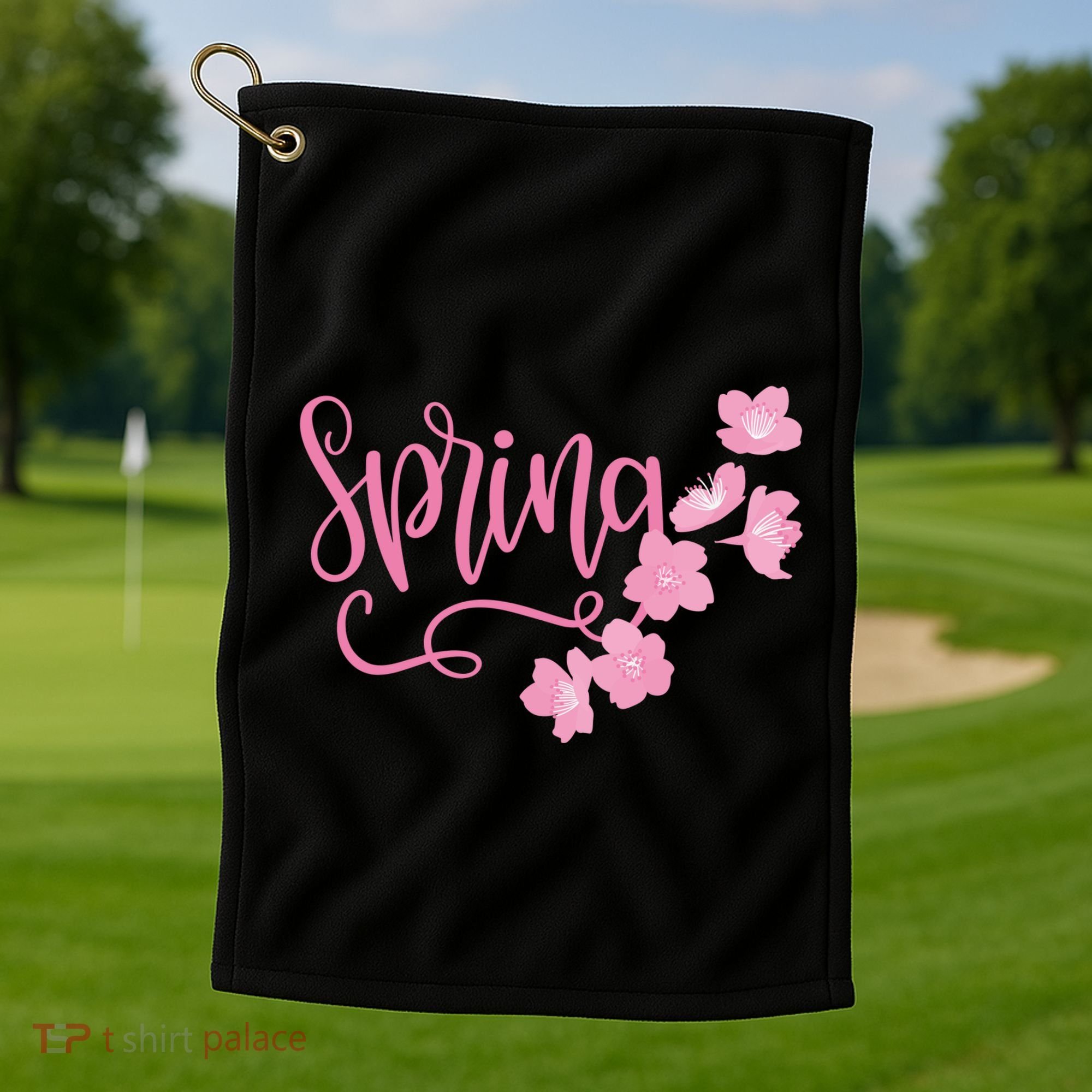 Spring Flower Golf Towel