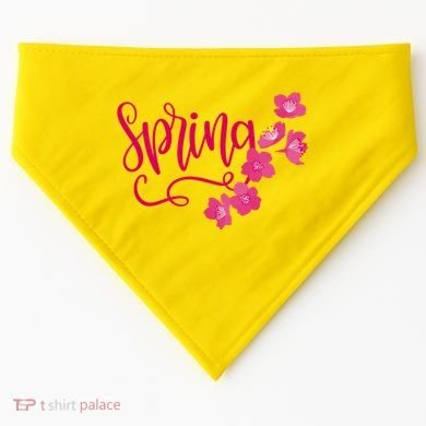 Spring Flower USA-Made Doggie Bandana