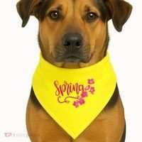 Spring Flower USA-Made Doggie Bandana thumb 1