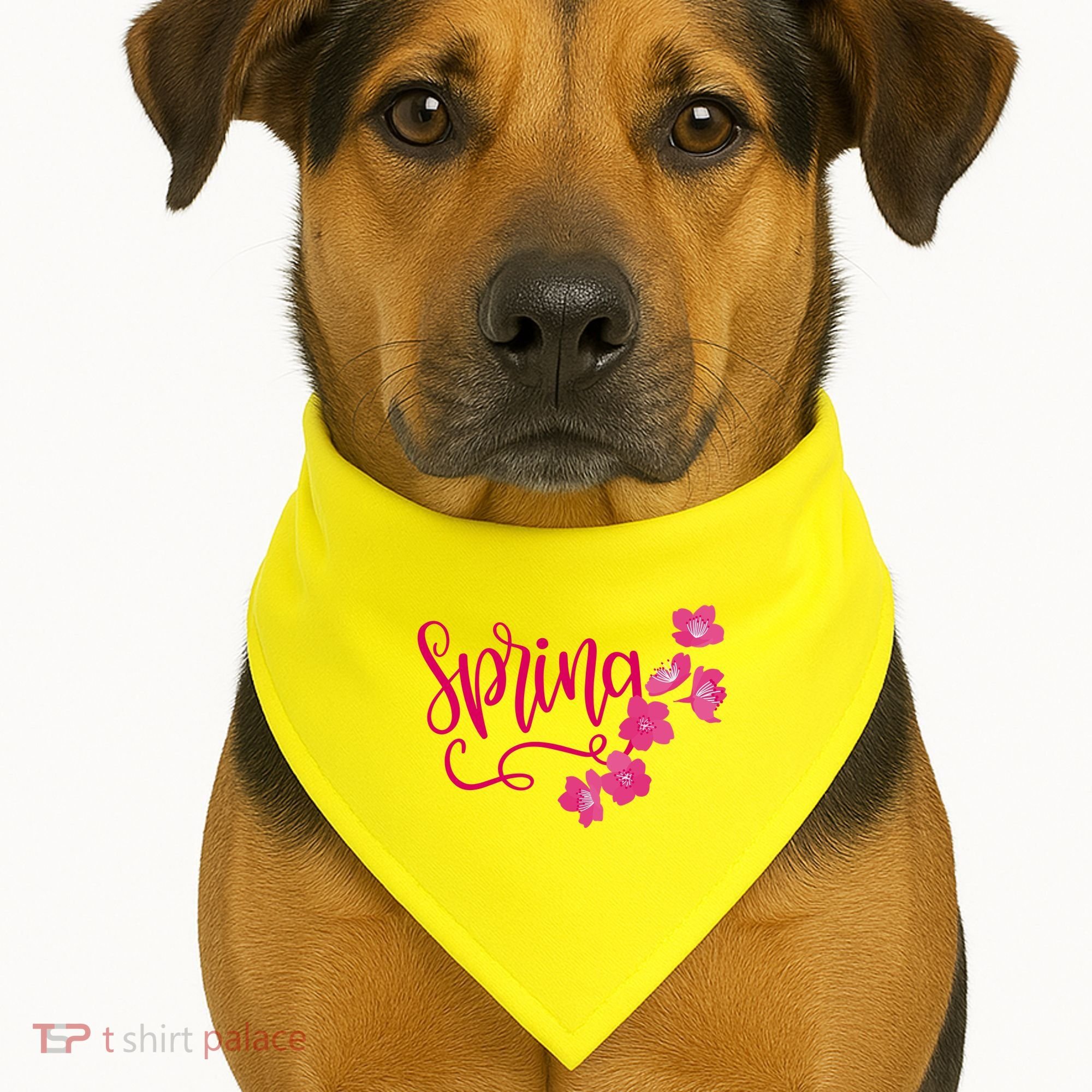 Spring Flower USA-Made Doggie Bandana