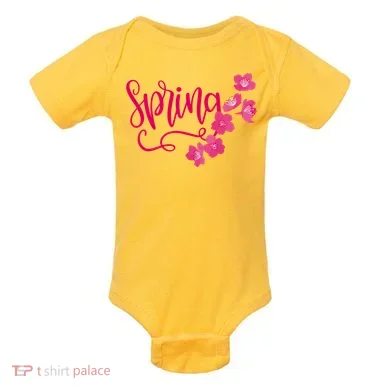 Spring Flower Baby Bodysuit