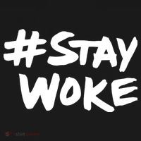 #Staywoke Funny Stay Woke Meme USA-Made Doggie Bandana thumb 2
