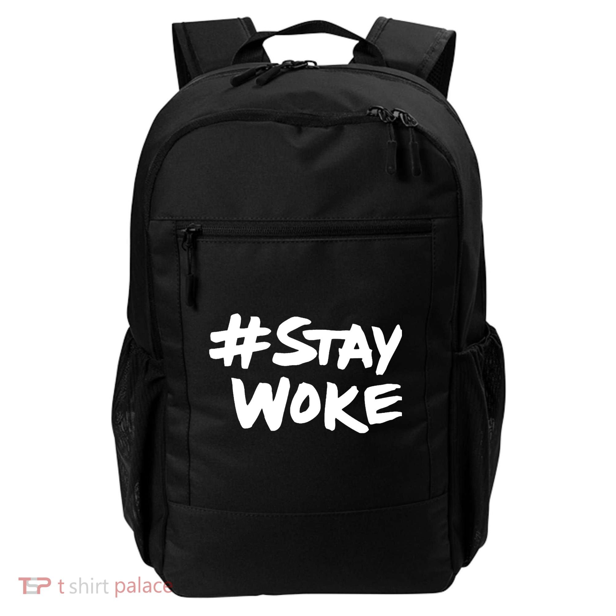 #Staywoke Funny Stay Woke Meme Backpack