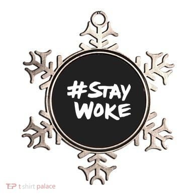 #Staywoke Funny Stay Woke Meme Ornament