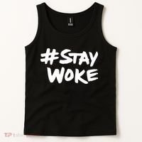 #Staywoke Funny Stay Woke Meme Tank Top thumb 2