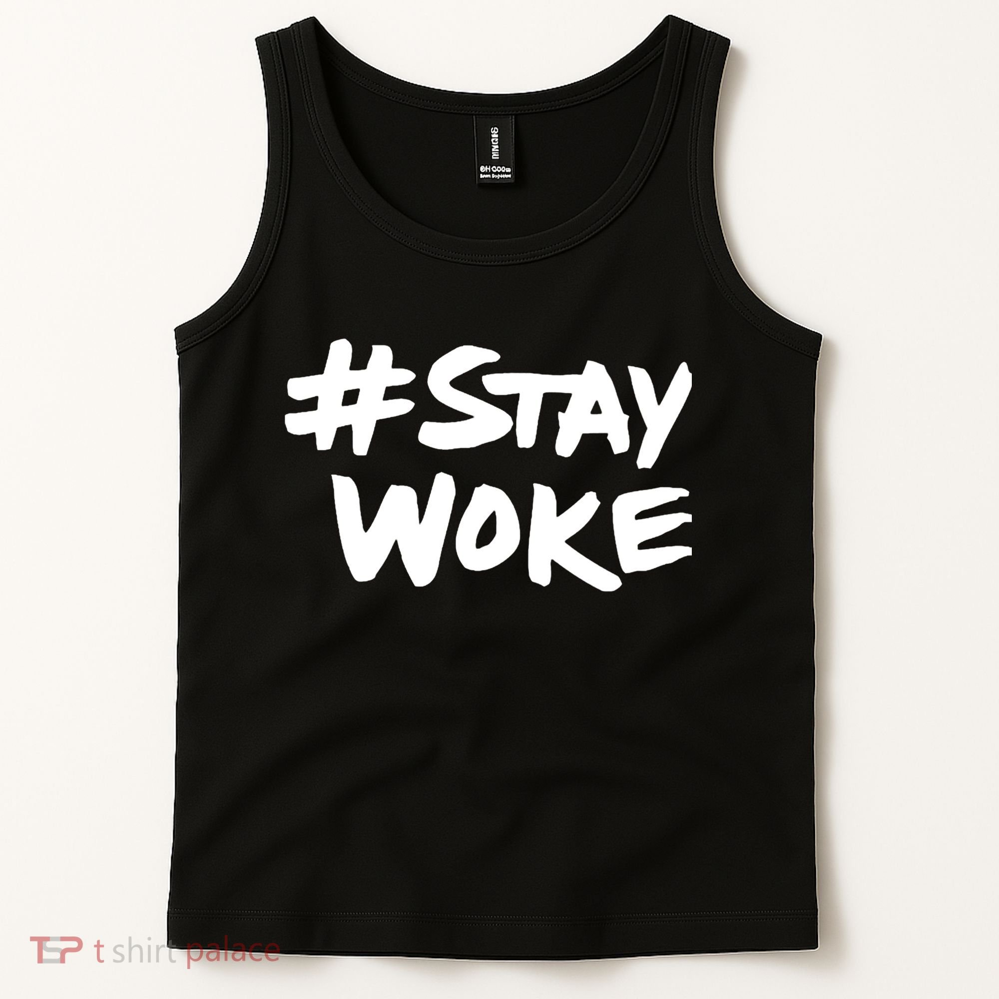 #Staywoke Funny Stay Woke Meme Tank Top