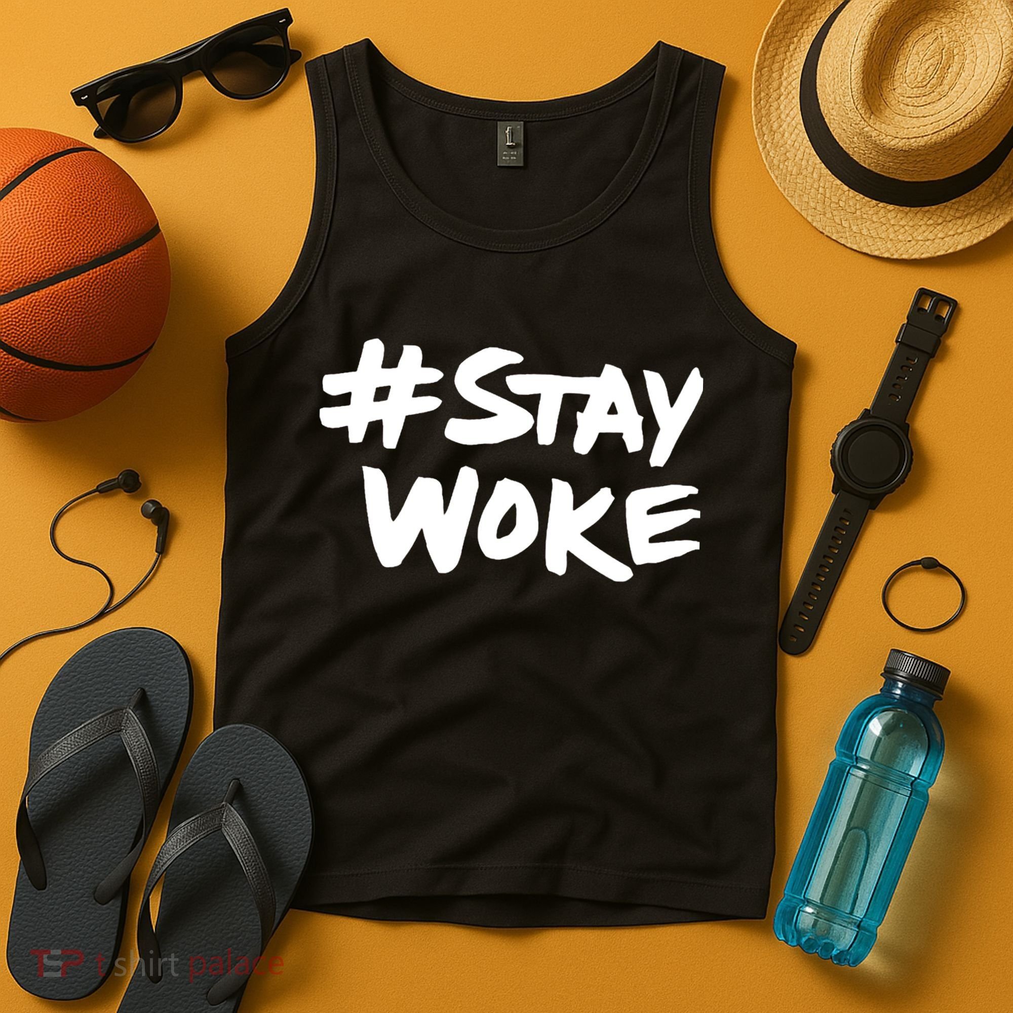 #Staywoke Funny Stay Woke Meme Tank Top