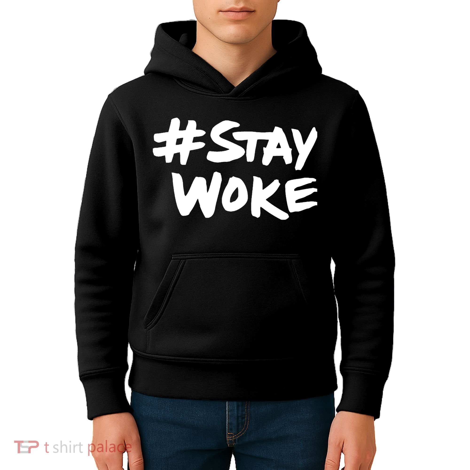 #Staywoke Funny Stay Woke Meme Kids Hoodie