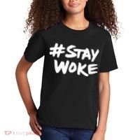 #Staywoke Funny Stay Woke Meme Kids T-Shirt thumb 2