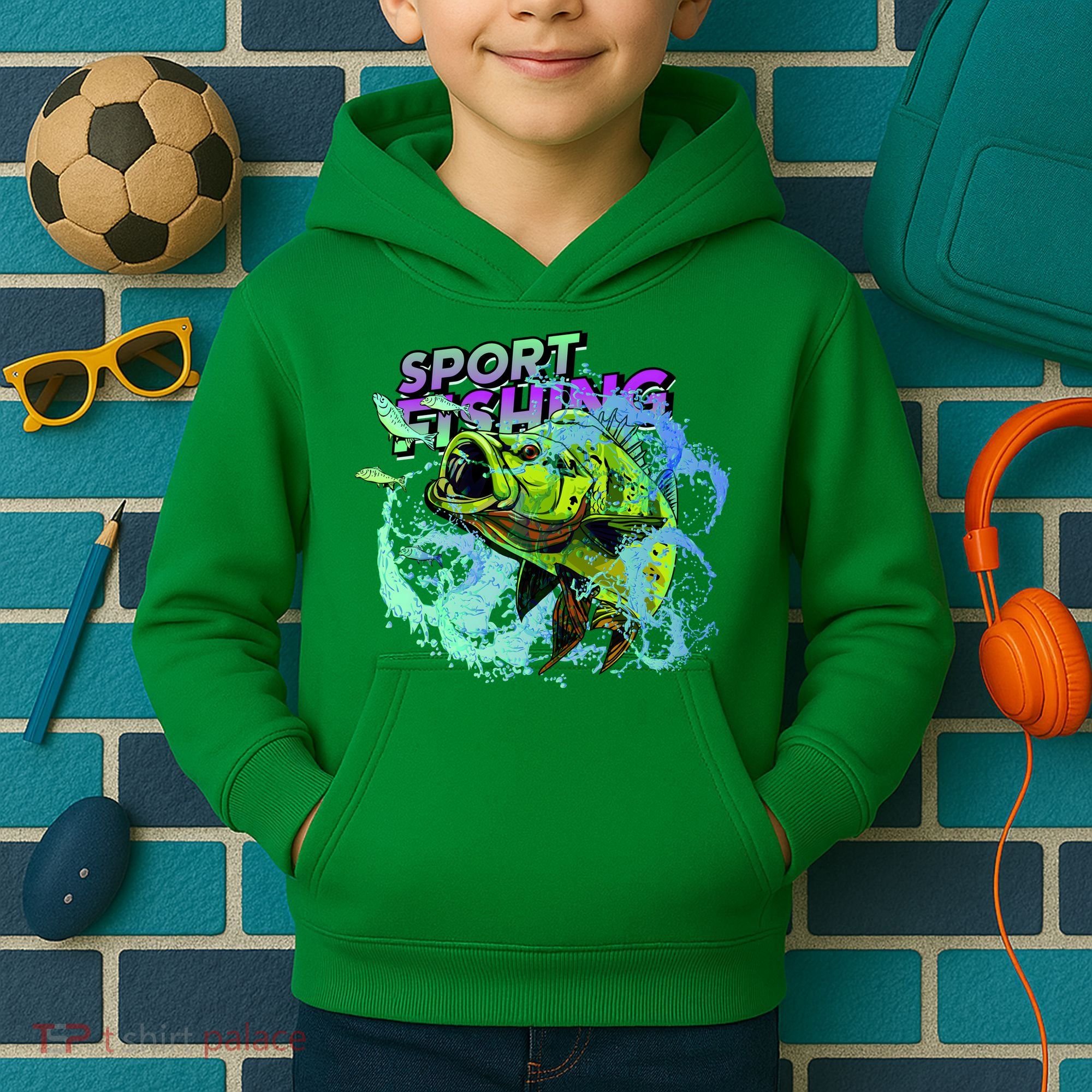Sport Fishing Kids Hoodie