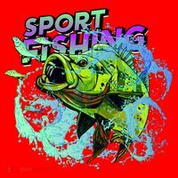 Sport Fishing Santa Hat thumb 1