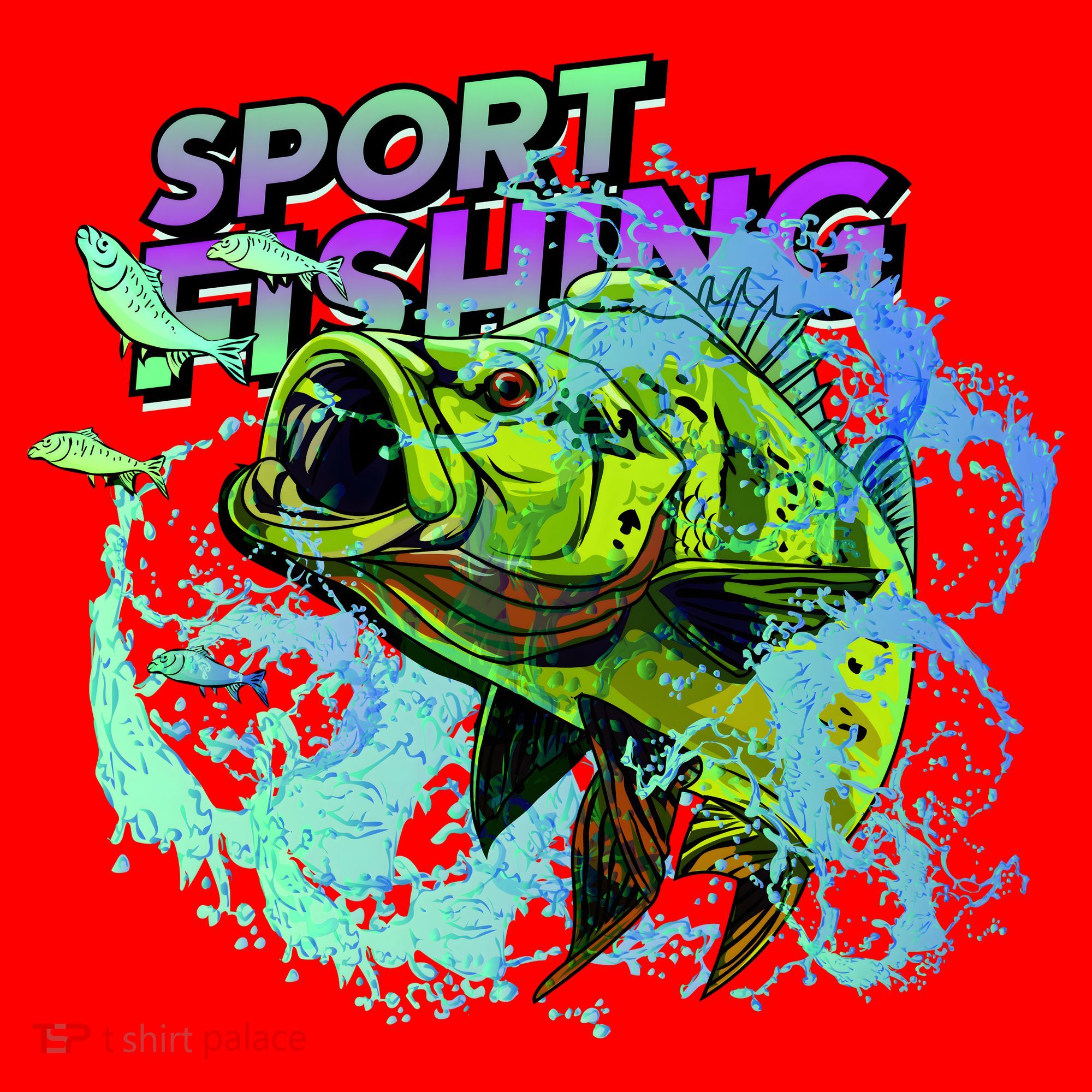 Sport Fishing Santa Hat