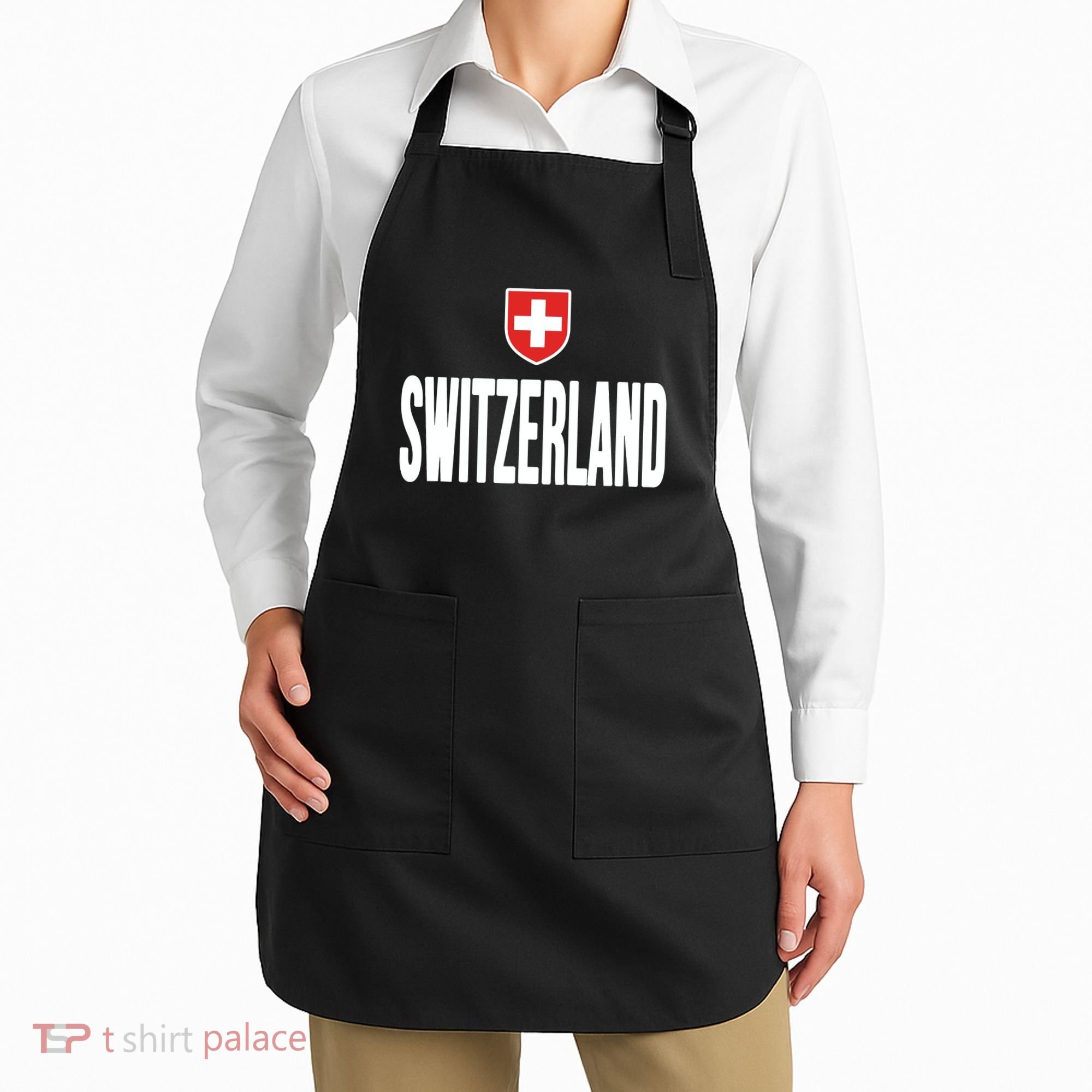 Swiss Flag Switzerland Souvenir Schweiz Gift Suisse Svizzera Apron