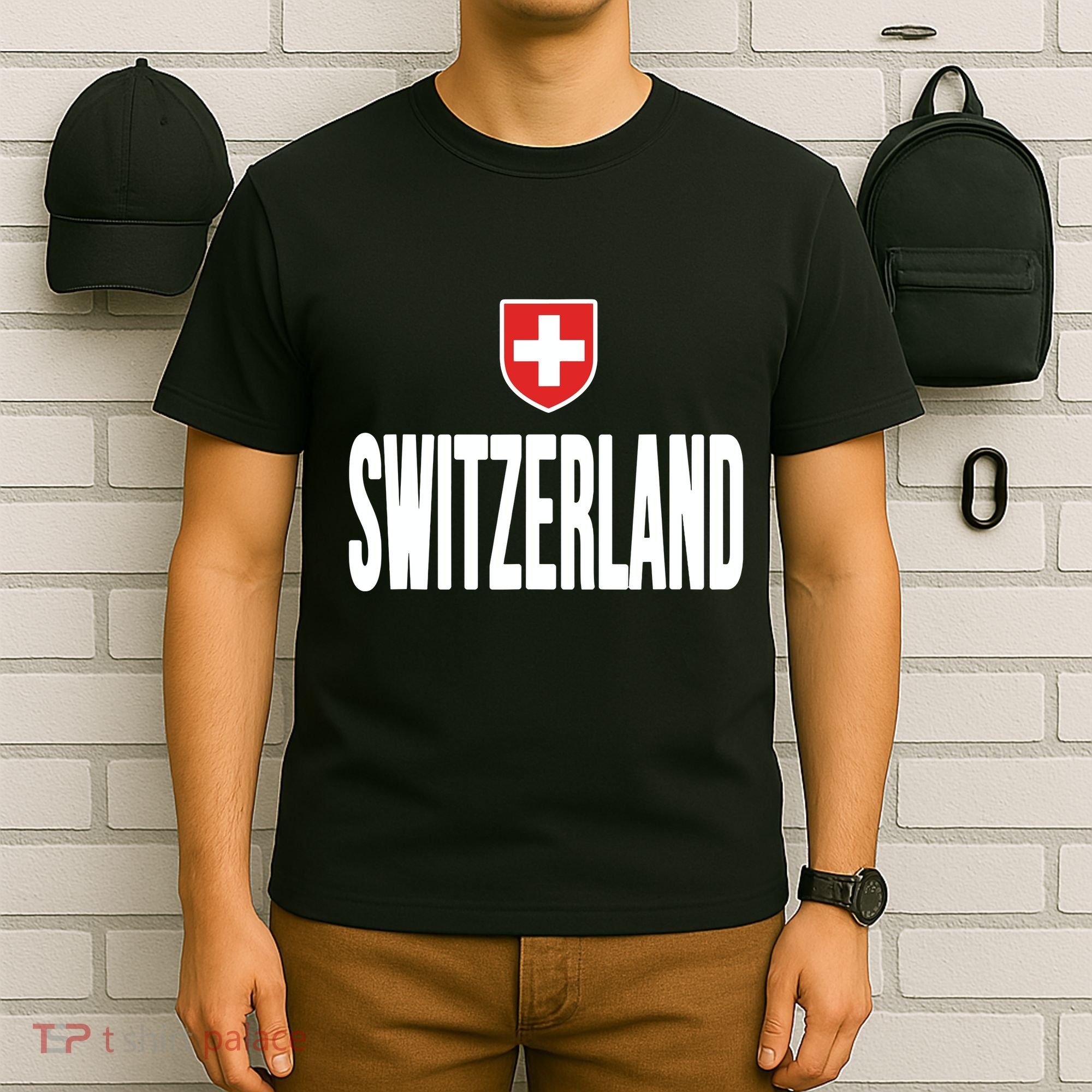 Swiss Flag Switzerland Souvenir Schweiz Gift Suisse Svizzera T-Shirt