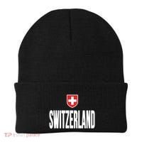 Swiss Flag Switzerland Souvenir Schweiz Gift Suisse Svizzera Beanie thumb 0