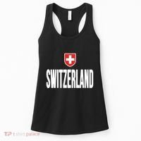 Swiss Flag Switzerland Souvenir Schweiz Gift Suisse Svizzera Women's Tank Top thumb 0