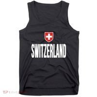 Swiss Flag Switzerland Souvenir Schweiz Gift Suisse Svizzera Tank Top thumb 0