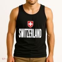 Swiss Flag Switzerland Souvenir Schweiz Gift Suisse Svizzera Tank Top thumb 3