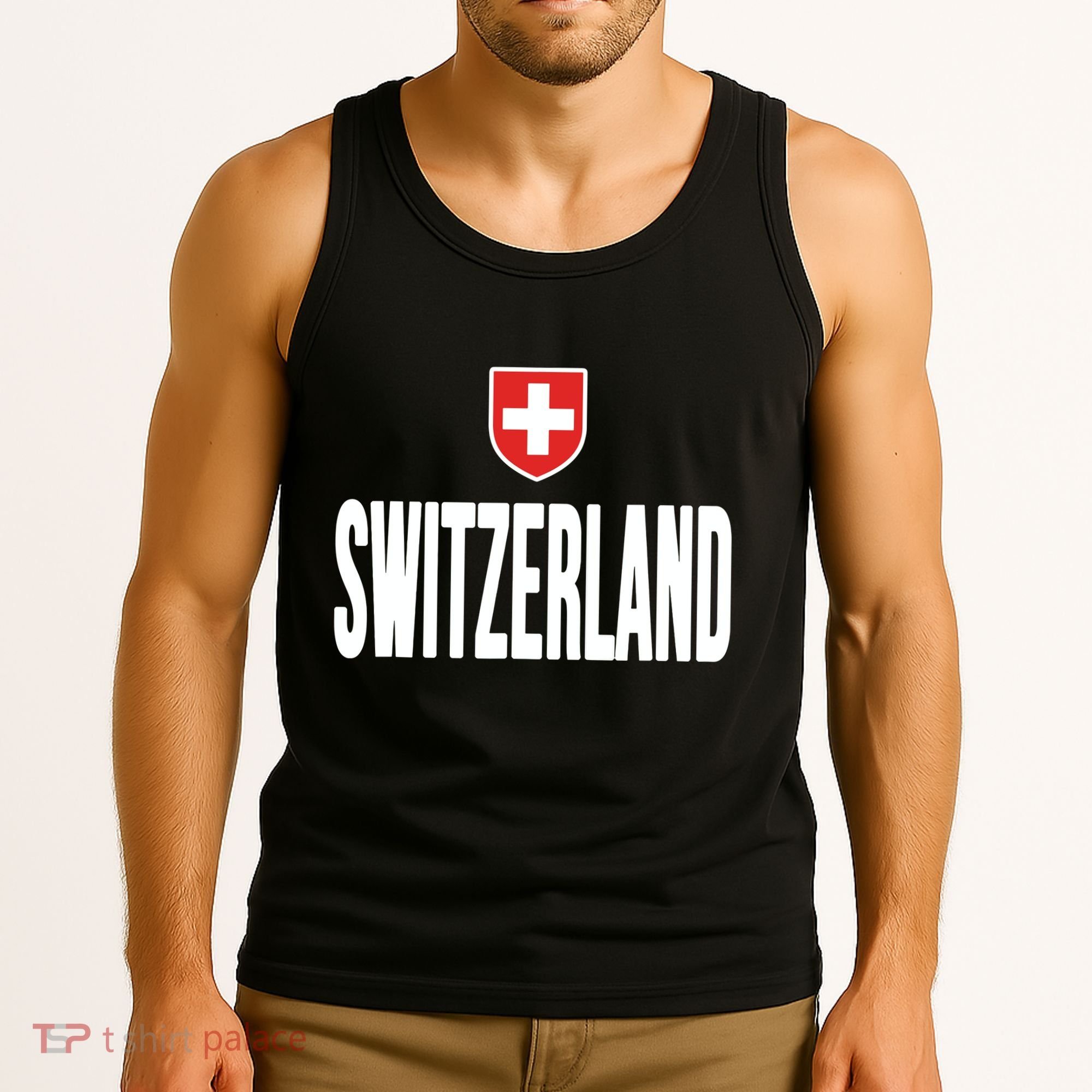 Swiss Flag Switzerland Souvenir Schweiz Gift Suisse Svizzera Tank Top