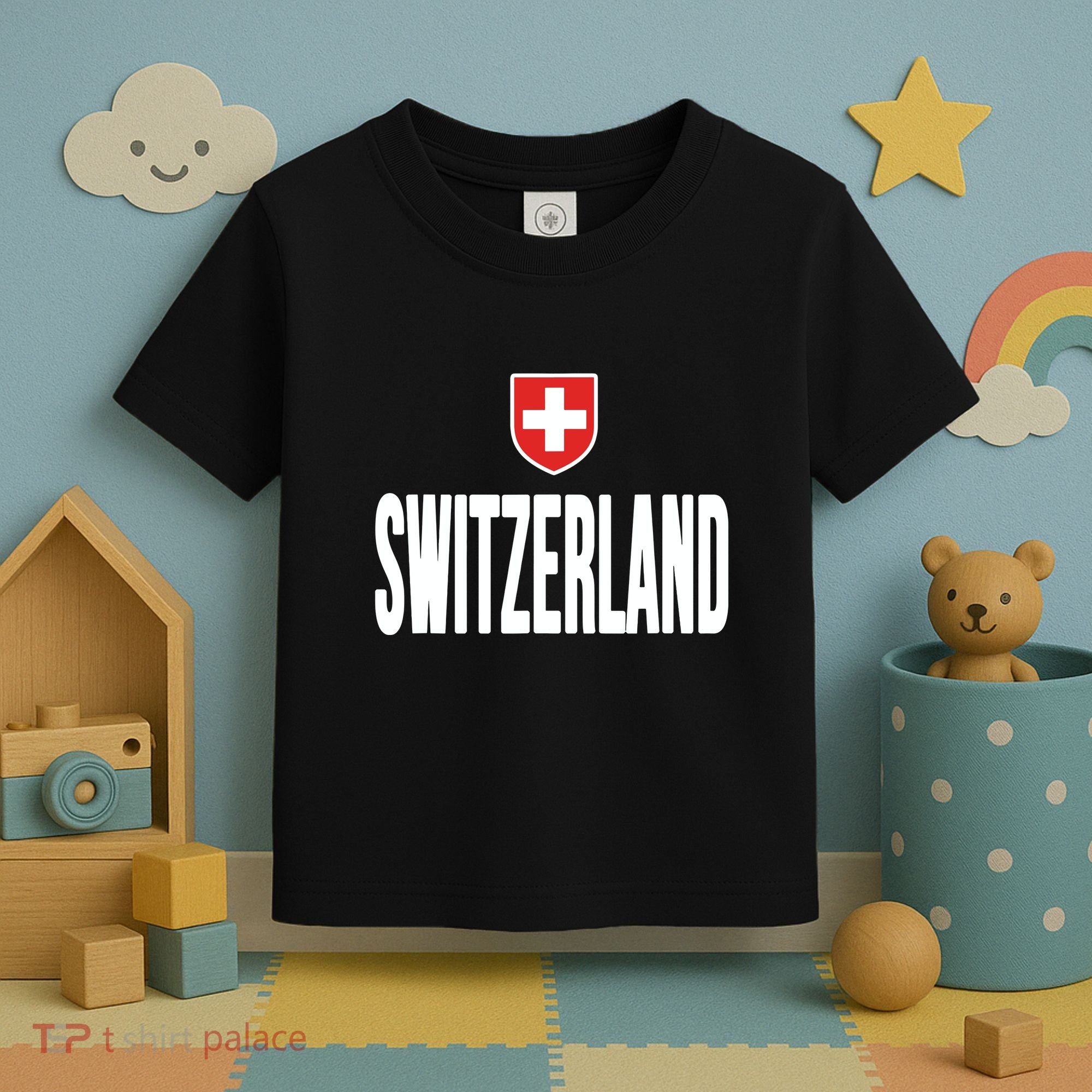 Swiss Flag Switzerland Souvenir Schweiz Gift Suisse Svizzera Toddler T-Shirt
