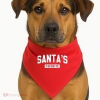 Santas Favorite USA-Made Doggie Bandana thumb 1