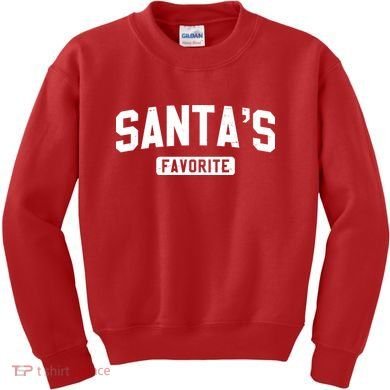 Santas Favorite Kids Sweatshirt