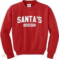 Santas Favorite Kids Sweatshirt thumb 0