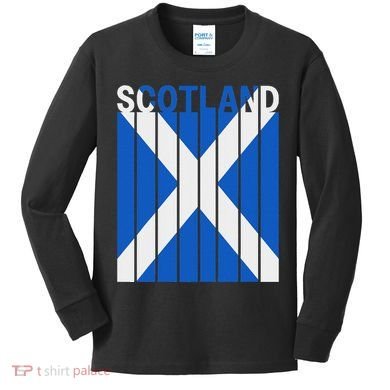 Scotland Flag Kids Long Sleeve Shirt