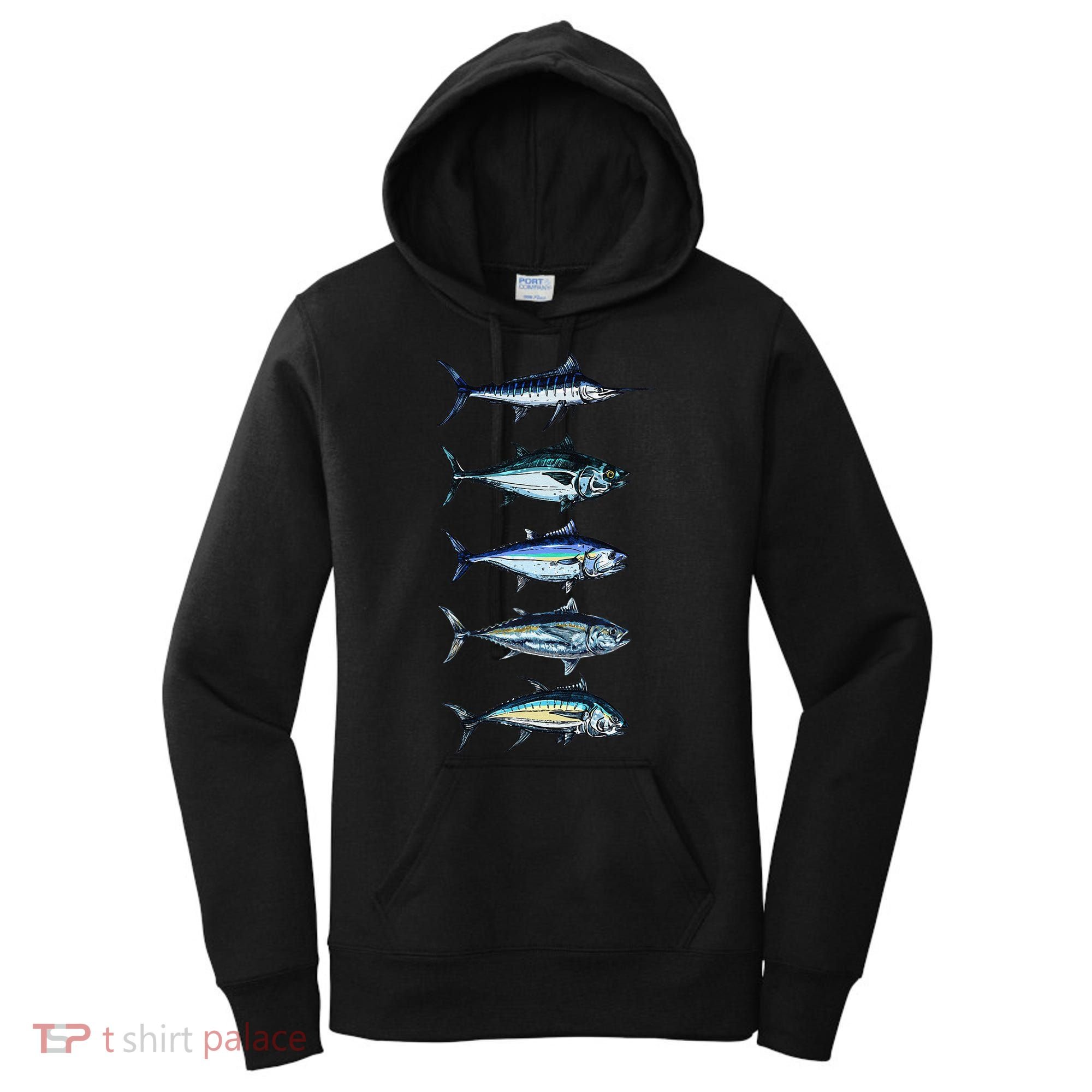Saltwater Fish Species Swordfish Fishing Camping Hunting Women's Hoodie