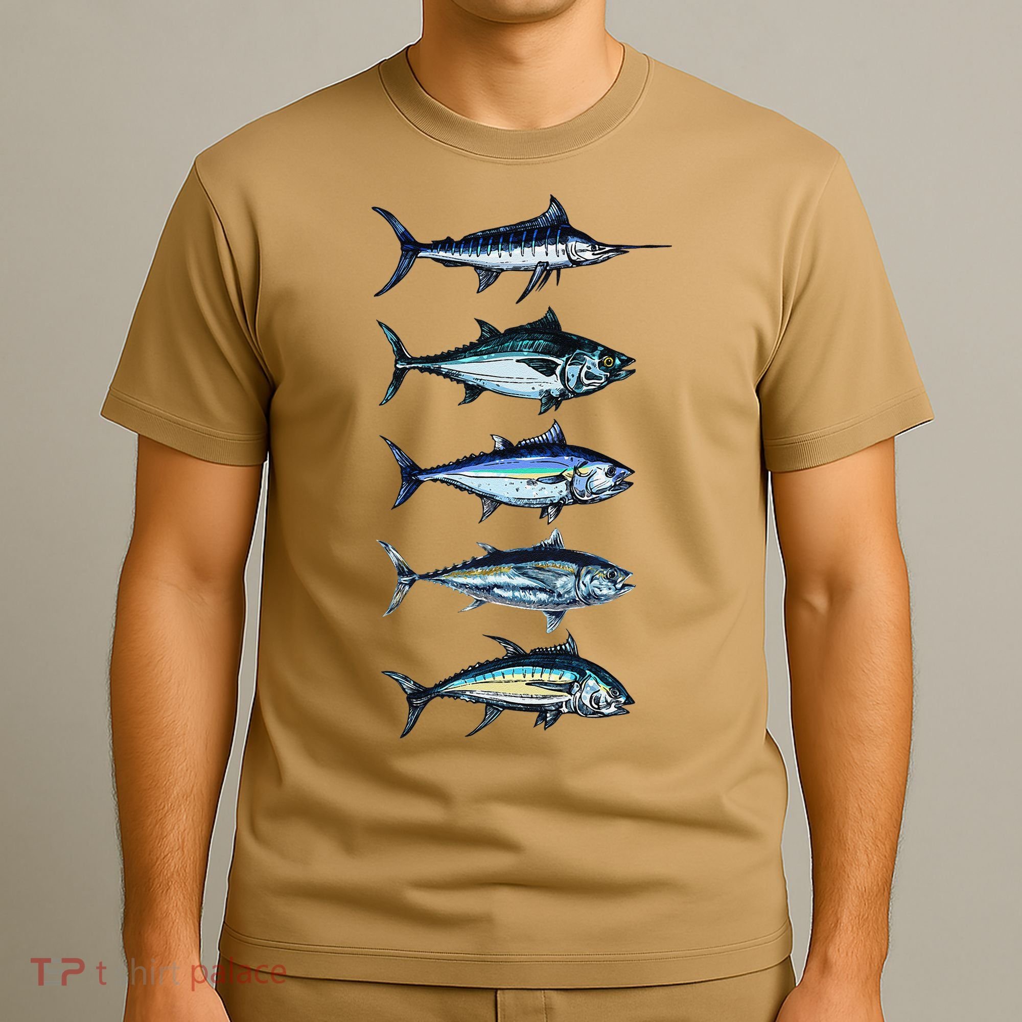 Saltwater Fish Species Swordfish Fishing Camping Hunting T-Shirt