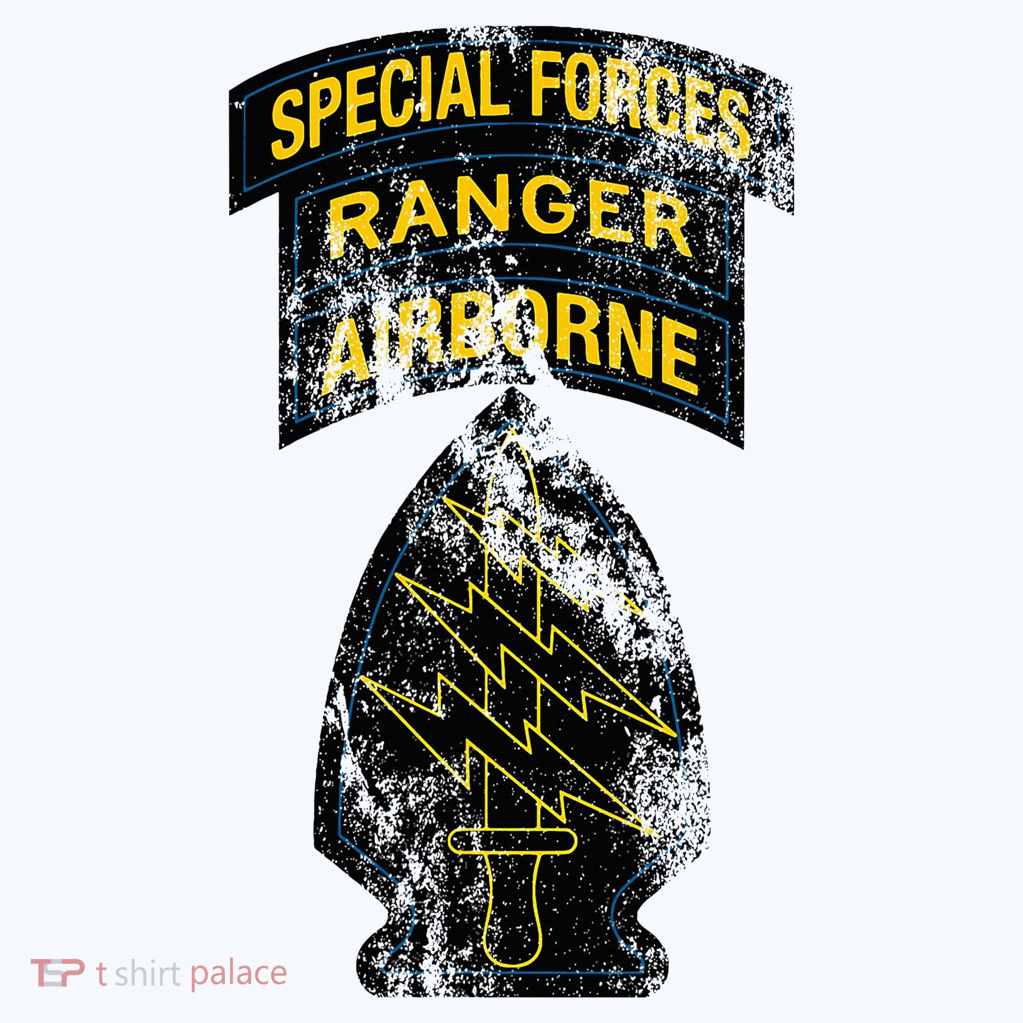 Special Forces Sf Ranger Tab Retro Vintage Long Sleeve Shirt