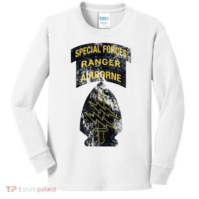 Special Forces Sf Ranger Tab Retro Vintage Kids Long Sleeve Shirt