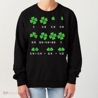 Shamrock Fraction St PatrickS Day Math Boy Women's Sweatshirt thumb 0