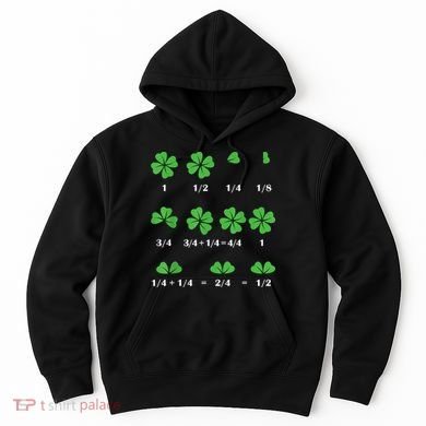 Shamrock Fraction St PatrickS Day Math Boy Hoodie