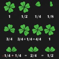 Shamrock Fraction St PatrickS Day Math Boy Long Sleeve Shirt thumb 2