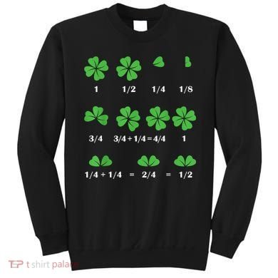 Shamrock Fraction St PatrickS Day Math Boy Sweatshirt