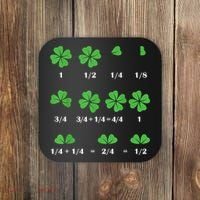 Shamrock Fraction St PatrickS Day Math Boy Coaster thumb 0