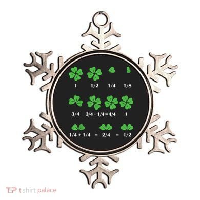 Shamrock Fraction St PatrickS Day Math Boy Ornament