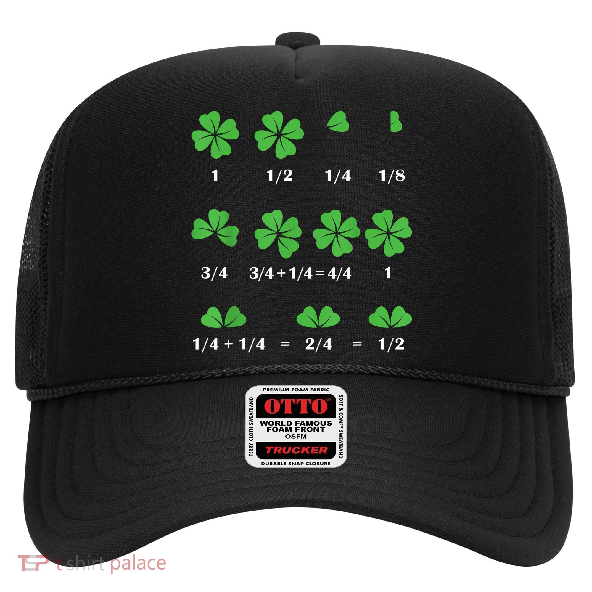 Shamrock Fraction St PatrickS Day Math Boy Hat