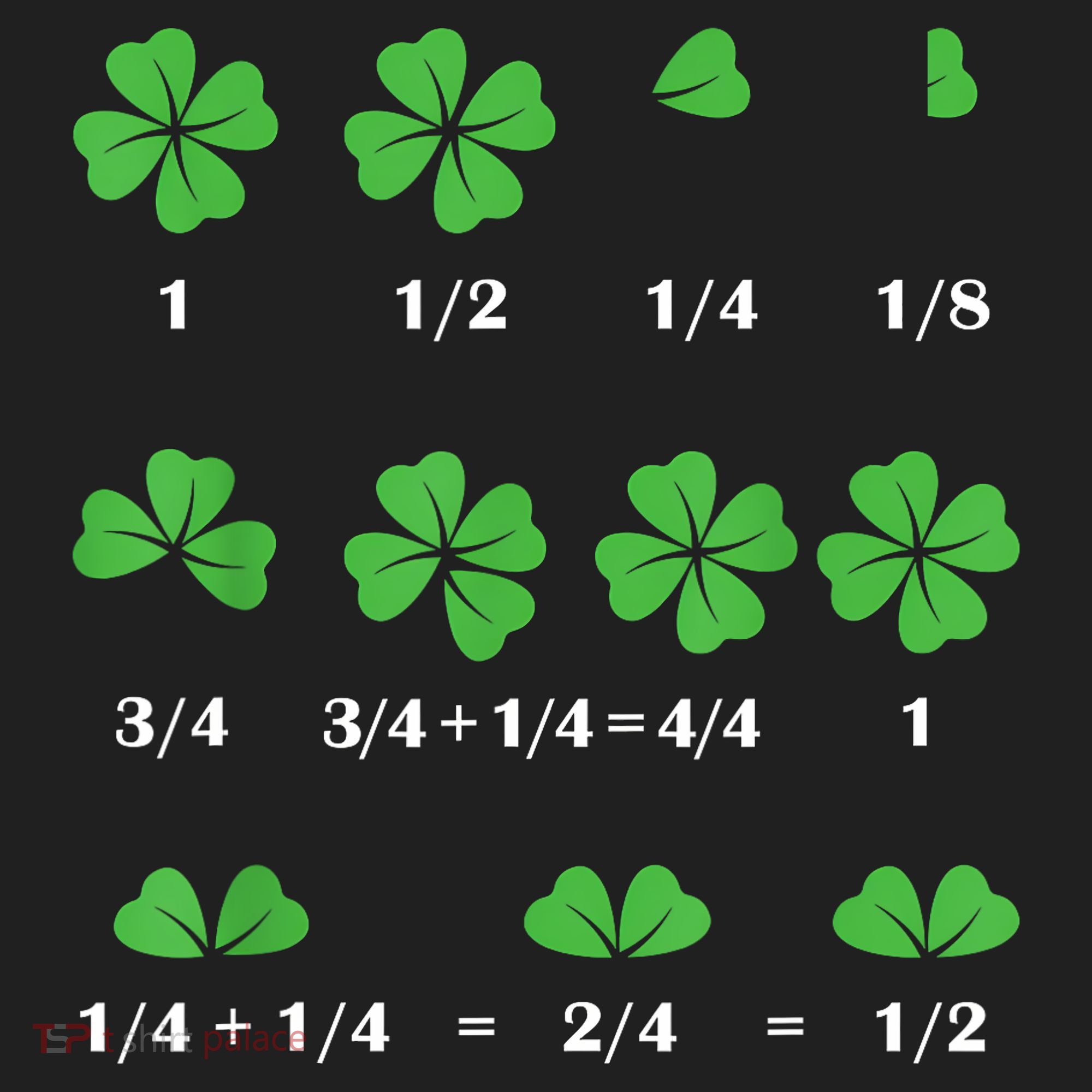 Shamrock Fraction St PatrickS Day Math Boy Hat
