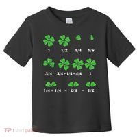 Shamrock Fraction St PatrickS Day Math Boy Toddler T-Shirt thumb 0