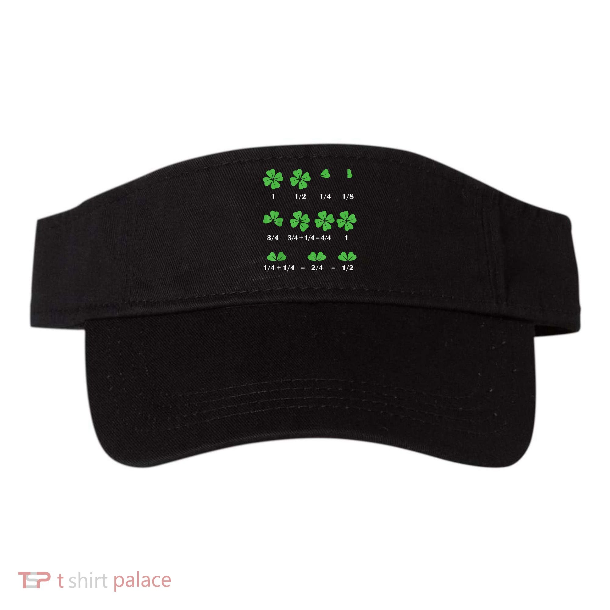 Shamrock Fraction St PatrickS Day Math Boy Visor