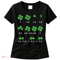 Shamrock Fraction St PatrickS Day Math Boy Women's T-Shirt thumb 0