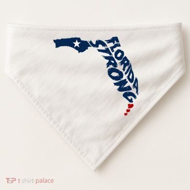 Support Florida Stay Western Strong Florida S.T.A.T.E USA-Made Doggie Bandana